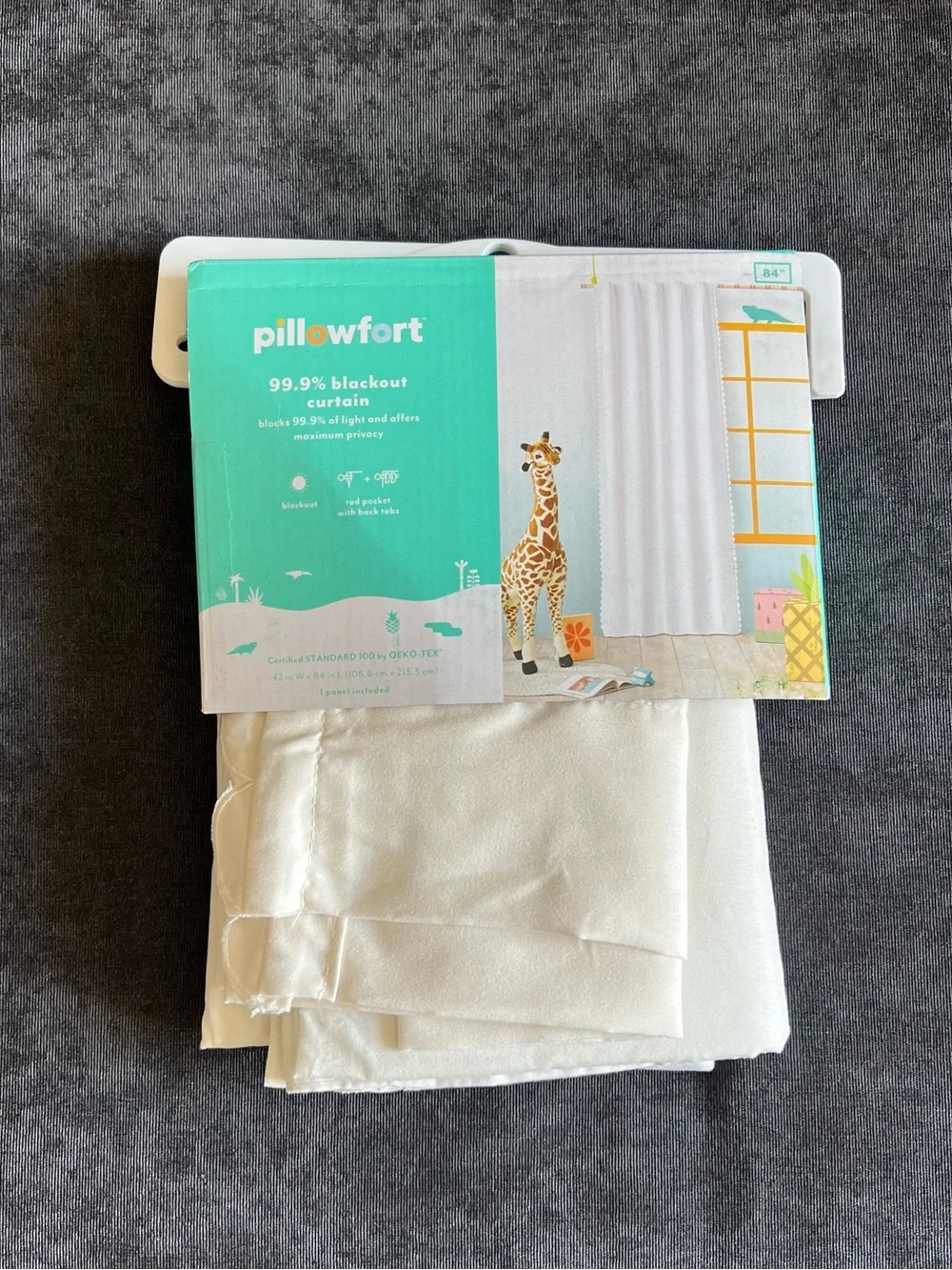 NWT Pillowfort Blackout Curtain- Cream Scallop 42”x84”